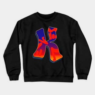 Letter K - Night Sky Crewneck Sweatshirt